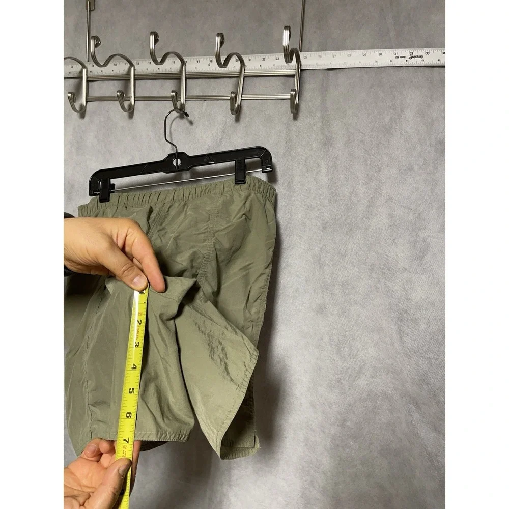 VTG Polo Sport Ralph Lauren Shorts Men M Green Nylon Utility Hybrid Lightweight